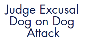 AKC Judge's Excusal for Dog on Dog Attack Form Pad