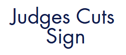Custom Judges Cut Armband Numbers Sign